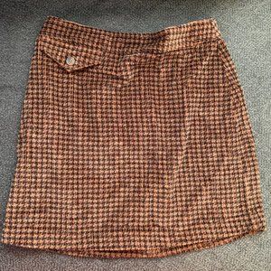 Urban Outfitters Corduroy Houndstooth Skirt